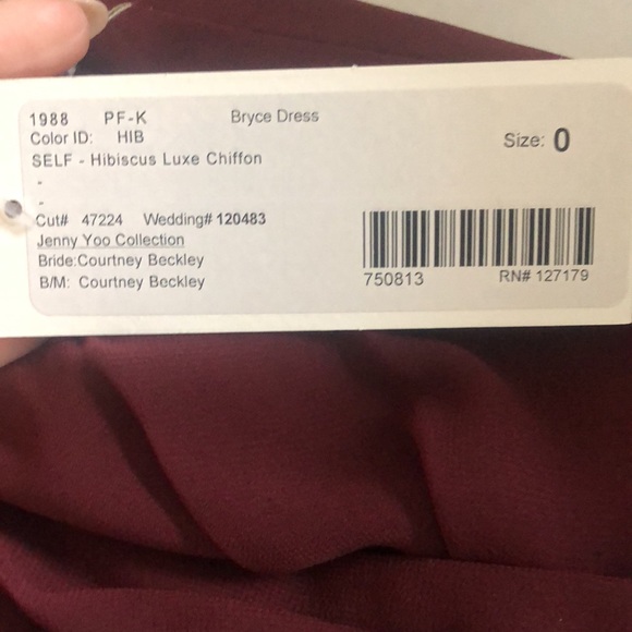 Jenny Yoo Bridesmaid “Bryce” Dress Size 0 - Picture 5 of 5